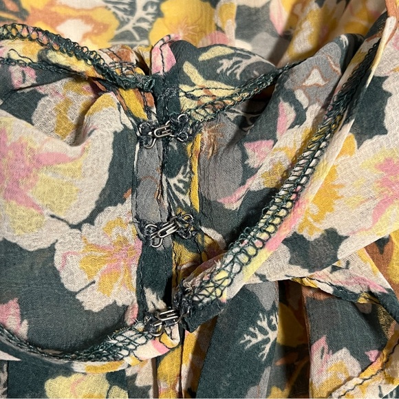 Free People Maybel floral long sleeve blouse - Picture 10 of 11